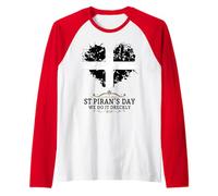 St Pirans Day Outfit For Kids & Cornwall Idea For Cornish Raglan Baseball Tee