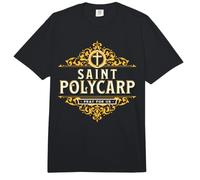 St Polycarp of Smyrna Catholic Saint Earaches Church Father Comfort Colors Adult Heavyweight T-Shirt