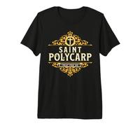 St Polycarp of Smyrna Catholic Saint Earaches Church Father Premium T-Shirt