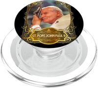 St Pope John Paul II Cross Catholic Saint Polish PopSockets PopGrip for MagSafe