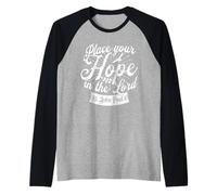 St Pope John Paul II Your Hope in The Lord Catholic Saint Raglan Baseball Tee