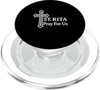 St. Rita Pray For Us Catholic Christian Devotional PopSockets PopGrip for MagSafe