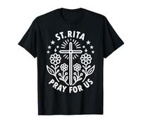 St. Rita Pray for Us Catholic Saint Religious T-Shirt