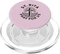St. Rita Pray For Us Cross Faith PopSockets PopGrip for MagSafe