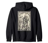 St Roch Vintage Catholic Art Patron Saint of Dogs Zip Hoodie
