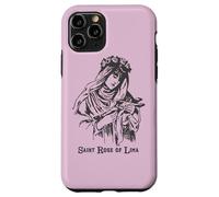 St Rose of Lima Catholic Saints Vintage Patron Saint Gardens Case for iPhone 11 Pro