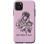 St Rose of Lima Catholic Saints Vintage Patron Saint Gardens Case for iPhone 11 Pro Max