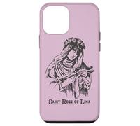St Rose of Lima Catholic Saints Vintage Patron Saint Gardens Case for iPhone 12 mini