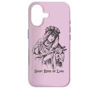 St Rose of Lima Catholic Saints Vintage Patron Saint Gardens Case for iPhone 17