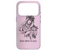 St Rose of Lima Catholic Saints Vintage Patron Saint Gardens Case for iPhone 17 Pro