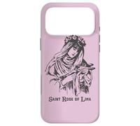 St Rose of Lima Catholic Saints Vintage Patron Saint Gardens Case for iPhone 17 Pro Max