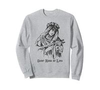 St Rose of Lima Catholic Saints Vintage Patron Saint Gardens Sweatshirt