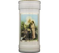 St Saint Anne Ann Pillar Candle 14cm 6cm 72 Hour Burn Time