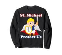 St Saint Michael for Kids Catholic Kids Archangel Pray Sweatshirt