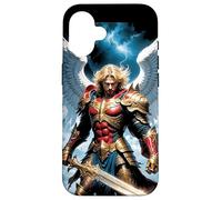 St Saint Michael the Archangel Anime Catholic Angel Warrior Case for iPhone 16