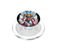St Saint Michael the Archangel Anime Catholic Angel Warrior PopSockets PopGrip for MagSafe