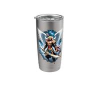 St Saint Michael the Archangel Anime Catholic Angel Warrior Stainless Steel Insulated Tumbler