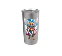 St Saint Michael the Archangel Anime Catholic Angel Warrior Stainless Steel Insulated Tumbler