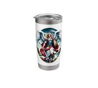St Saint Michael The Archangel Catholic Angel Warrior Stainless Steel Insulated Tumbler