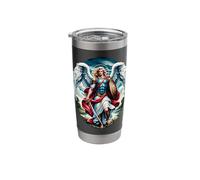St Saint Michael The Archangel Catholic Angel Warrior Stainless Steel Insulated Tumbler