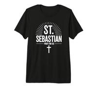 St. Sebastian Pray for Us Catholic Faith Premium T-Shirt