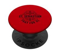 St. Sebastian Pray For Us Catholic Patron Saint Of Athletes PopSockets Adhesive PopGrip