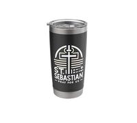 St. Sebastian Pray for Us Catholic Prayer Stainless Steel Insulated Tumbler