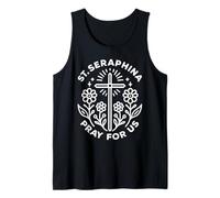 St. Seraphina Pray for Us Catholic Cross Religious Tank Top