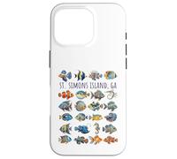 St Simons Island GA Colorful Fish Design Case for iPhone 16 Pro