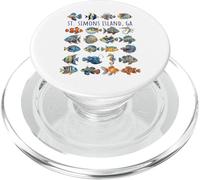 St Simons Island GA Colorful Fish Design PopSockets PopGrip for MagSafe