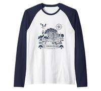 St. Simons Island Georgia Coastal Adventure Novelty Souvenir Raglan Baseball Tee
