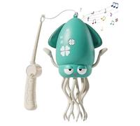 ST SoleMe.Tc Electric Crawling Dancing Octopus Toy, Crazy 8-Leg Magic Squid Tummy Time Sensory Toys, USB Rechargeable, with Dynamic Sound, Obstacle Avoidance, Musical Baby Crawling Toy, Green