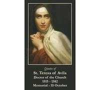 St. Teresa of Avila Holy Card (10-pack) with Two Free Prayer Cards Included