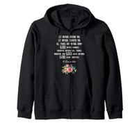 St Teresa of Avila Quote Tee Let Nothing Disturb You Zip Hoodie