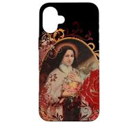St Therese of Lisieux Rose Flower Catholic Gifts Case for iPhone 16 Plus