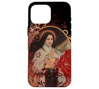 St Therese of Lisieux Rose Flower Catholic Gifts Case for iPhone 16 Pro Max