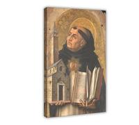 St Thomas Aquinas Canvas Art Poster And Wall Art Picture Print Modern Family Bedroom Decor Frame 12x18inch(30x45cm)