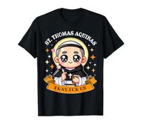 St Thomas Aquinas Painting Catholic Christian Kids Toddler T-Shirt