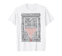 St Thomas Aquinas Traditional Latin Vintage Catholic Saint Value Graphic T-Shirt, Men, White, S