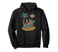 St. Thomas Iguana on the Beach Pullover Hoodie