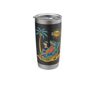 St. Thomas Iguana on the Beach Stainless Steel Insulated Tumbler