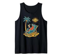 St. Thomas Iguana on the Beach Tank Top