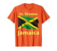 St. Thomas Jamaica T-Shirt, Men, Orange, XX-Large