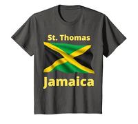 St. Thomas Jamaica T-Shirt, Youth, Asphalt Grey, 3T