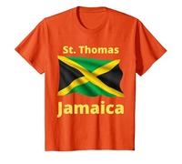 St. Thomas Jamaica T-Shirt, Youth, Orange, 3T