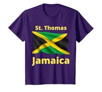 St. Thomas Jamaica T-Shirt, Youth, Purple, 3T