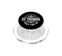 St. Thomas Pray For Us Catholic Patron Saint Prayer PopSockets PopGrip for MagSafe