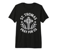 St. Thomas Pray for Us Catholic Saint Devotional Premium T-Shirt