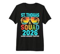 St. Thomas Squad 2026 Vacation Friends Family Matching Group Premium T-Shirt