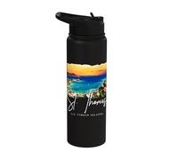 St. Thomas, USVI Souvenir US Virgin Islands Stainless Steel Insulated Water Bottle
